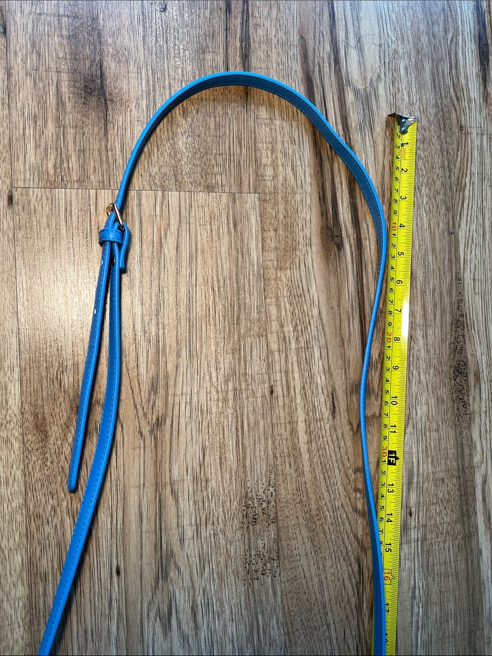 NEW! Melie Bianco Blue Crossbody Saddle Bag - Picture 6 of 7